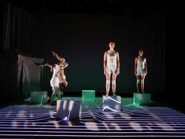 Dancers from mixtamotus perform onstage.