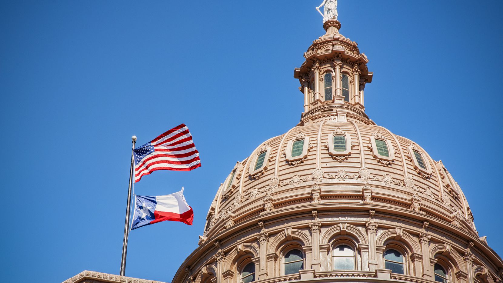 The dome of the Texas State Capitol